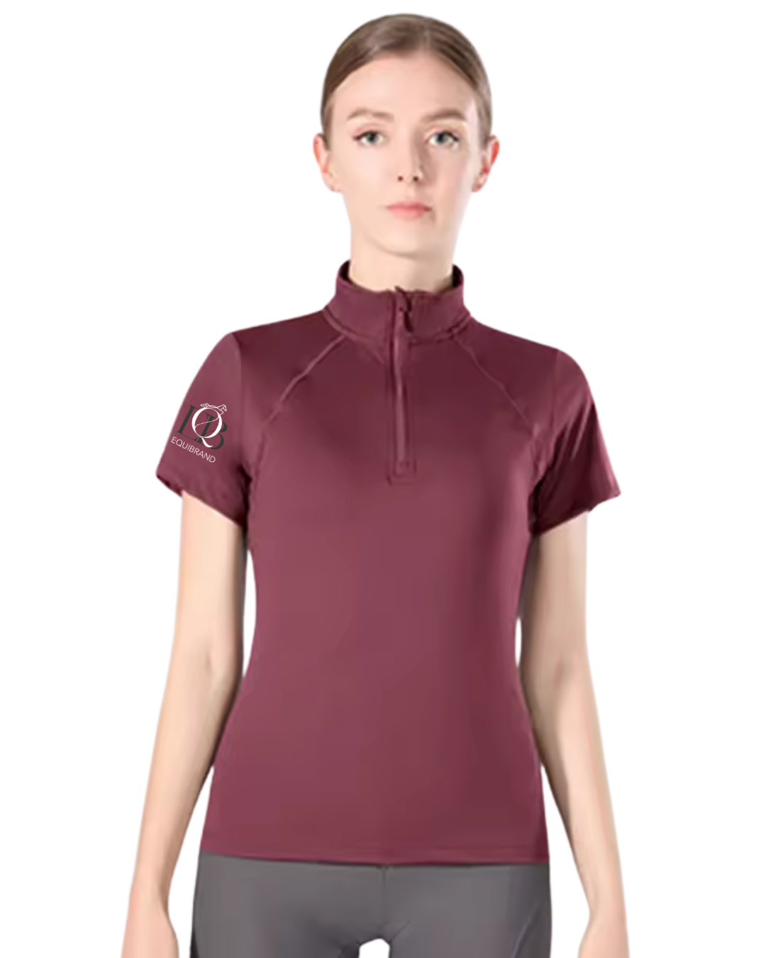 Burgundy  short sleeve