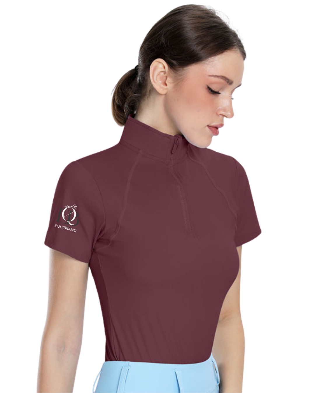 Burgundy  short sleeve