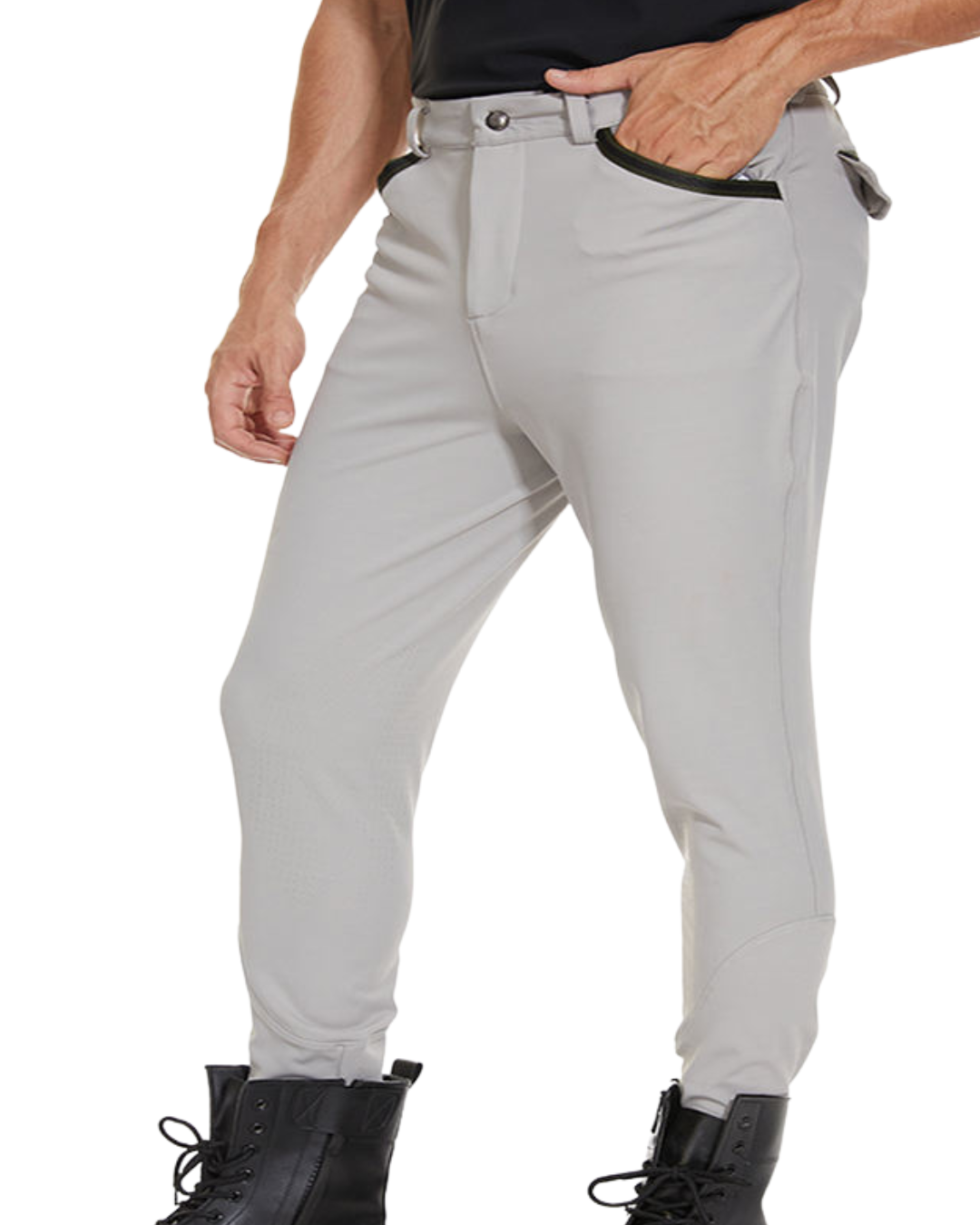 Men's light gray breeches
