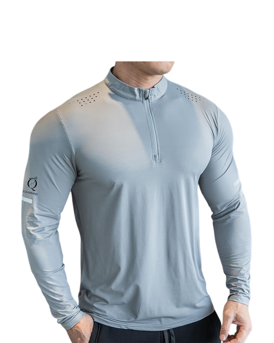 Men's Light Gray long sleeve shirt