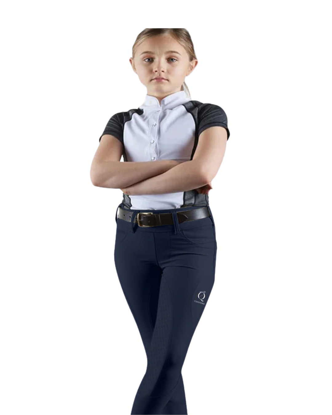 Navy blue kids breeches Girls