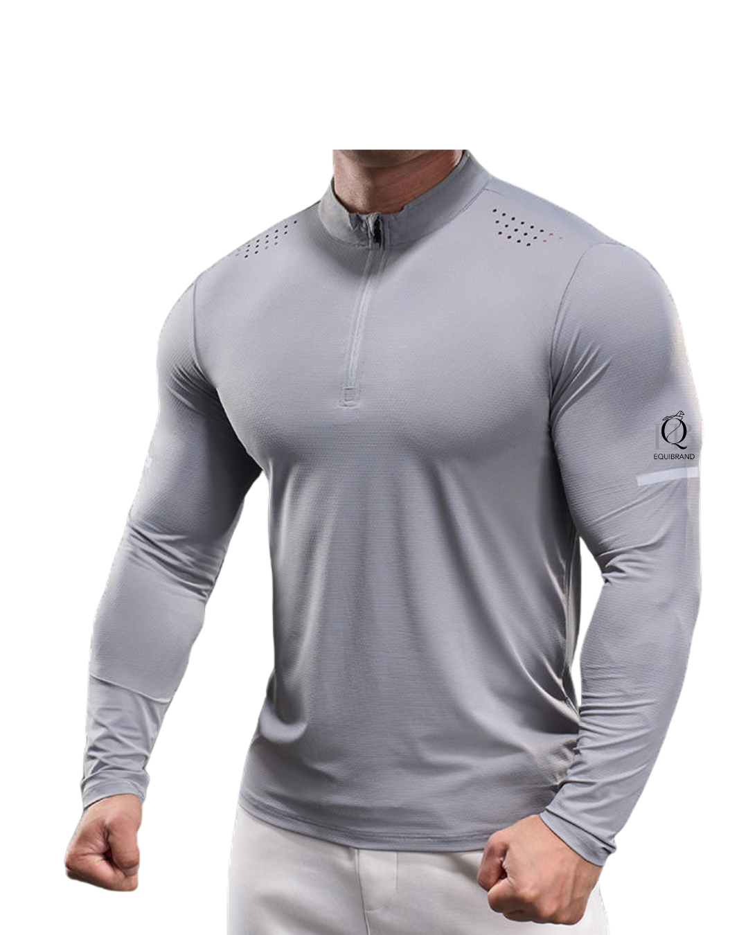 Men's Light Gray long sleeve shirt