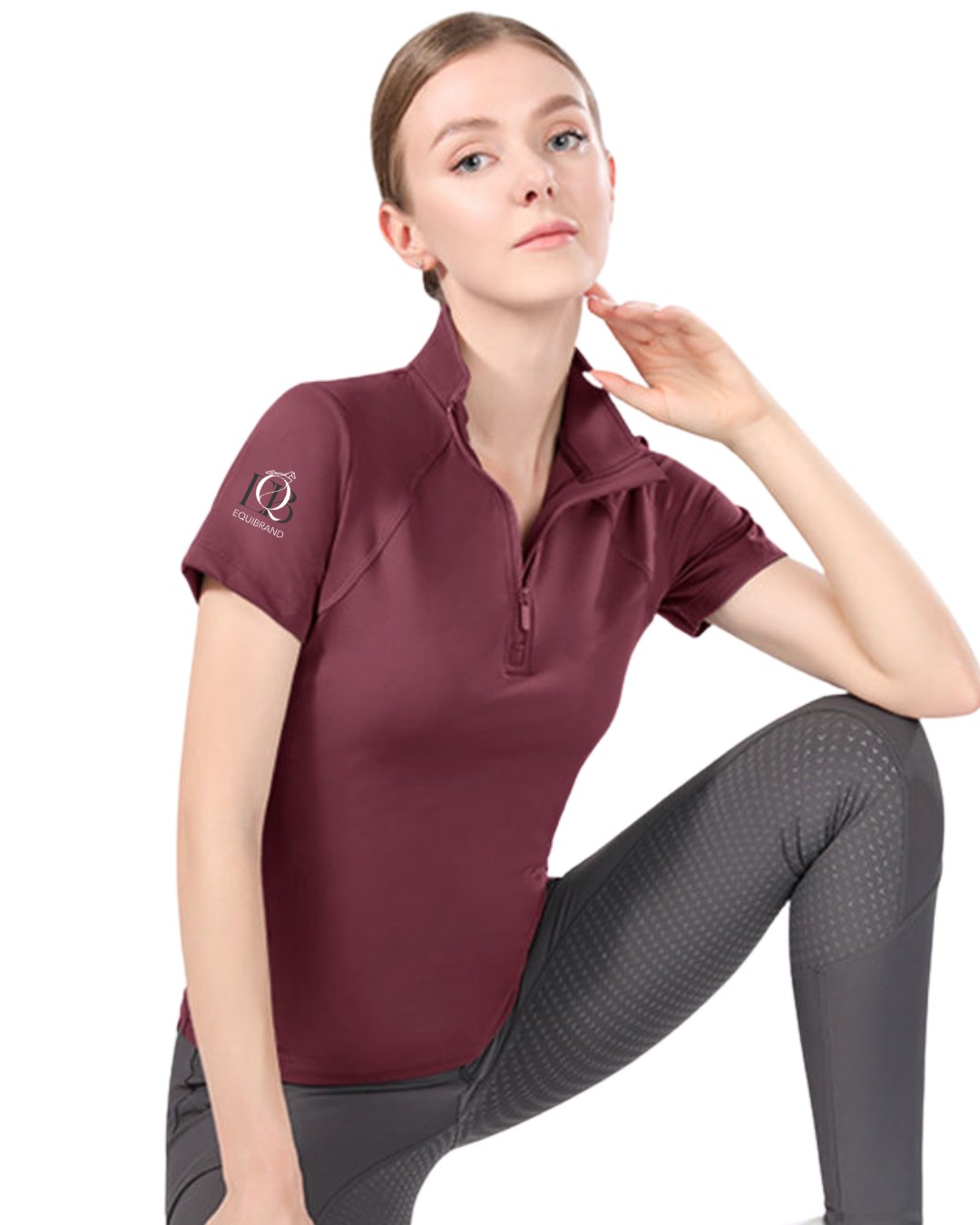 Burgundy  short sleeve